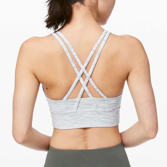 lululemon athletica Tops - Lululemon Energy Bra *Long Line Wee Are From Space Nimbus Battleship 6 NO PADS